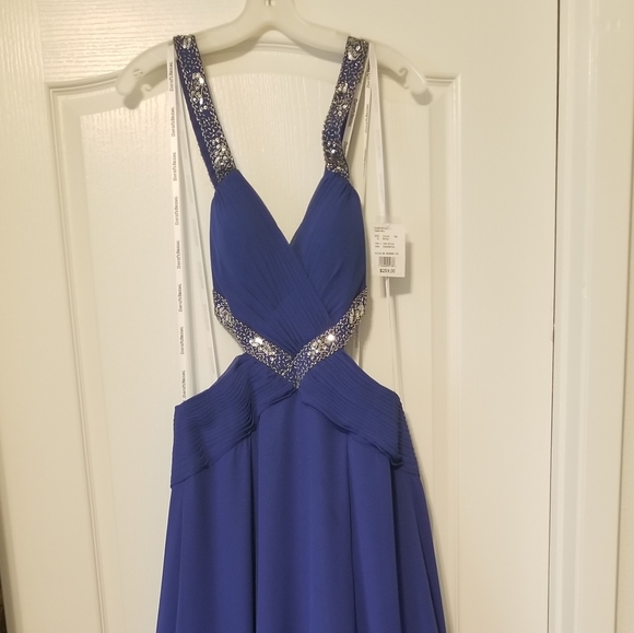 Blue full formal gown - Picture 1 of 6